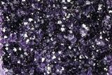 Sparkling Amethyst Geode With Metal Stand - Uruguay #368389-1
